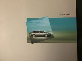 Audi A4 Avant Verkaufsprospekt 38 Seiten Juni 2001