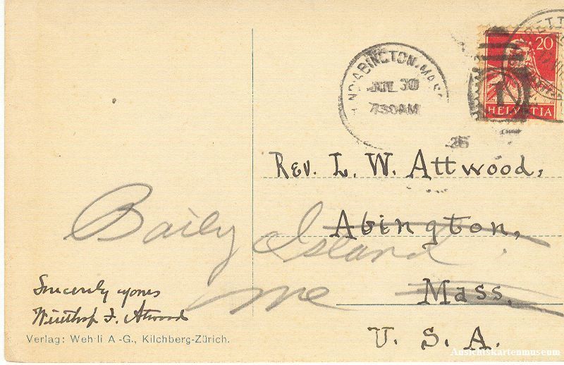 Cartoline postali: Samaden - Berninagruppe + 1926 – Usato da Emmenbrücke venduto da teestube 1