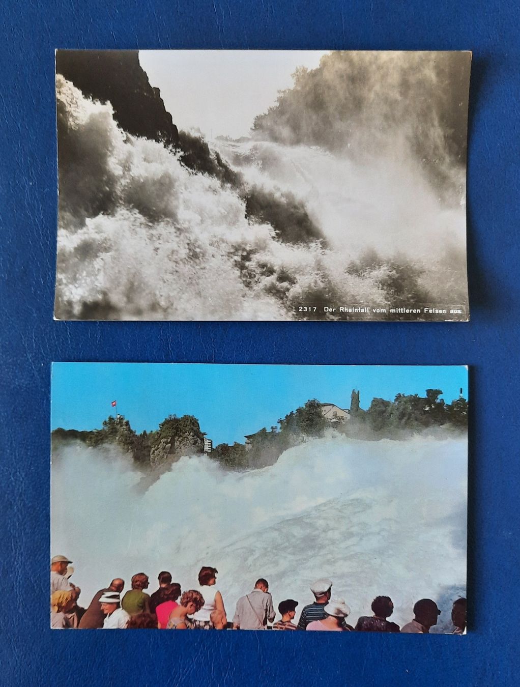 Cartes postales: 2 Ansichtskarten Rheinfall, gest. 1954 und 1962 – D'occasion à Marly par neu-adlerauge65