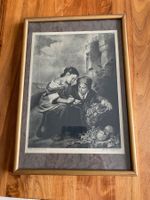 Kunstdruck in Rahmen Murillo Geldzählerin