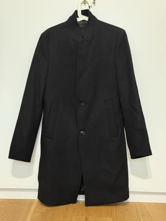 Herren Mantel ZARA schwarz Wolle Grösse S guter Zustand