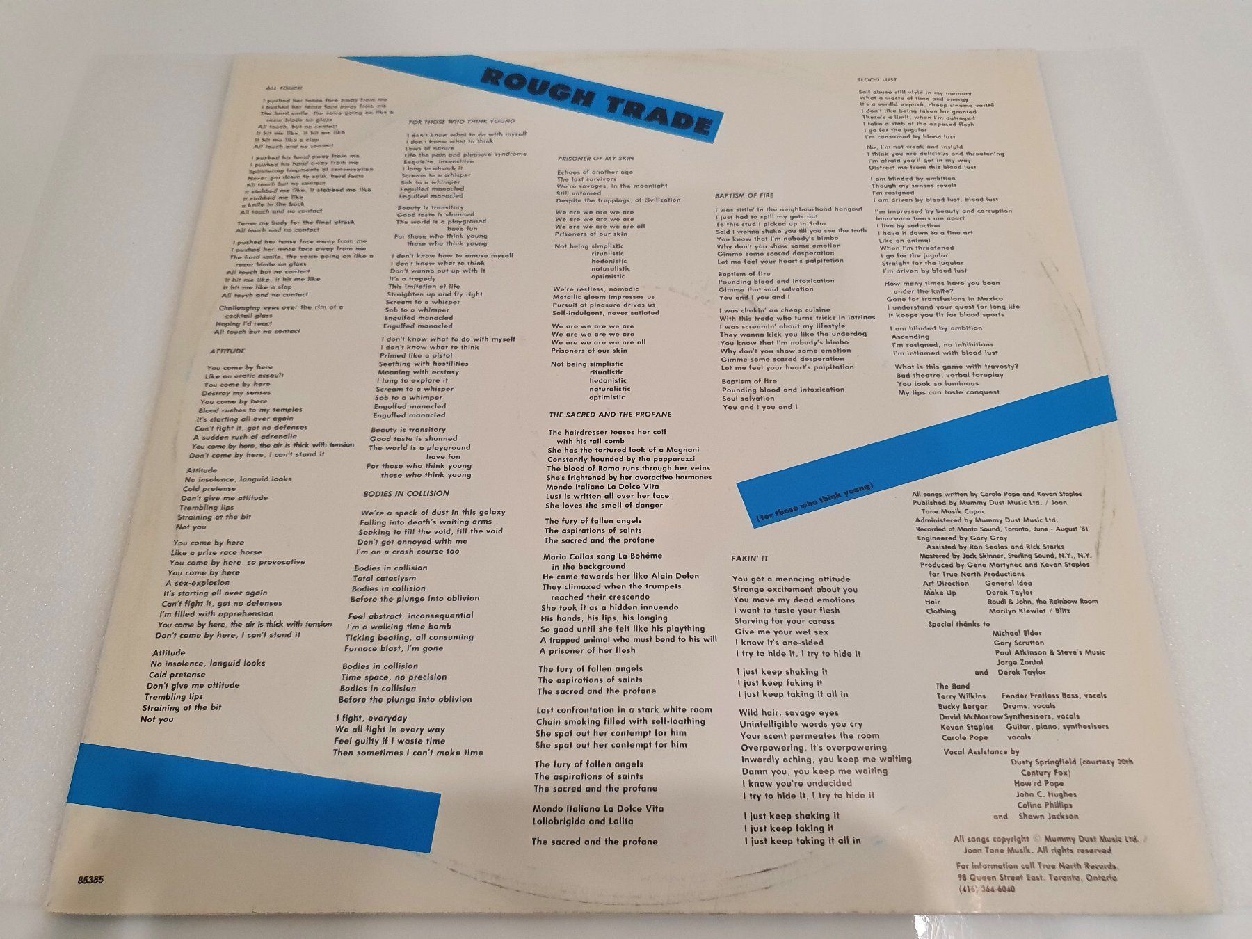 Vinyles: Rough Trade - For Those Who Think Young – D'occasion à Uster par Vinyl-Leidenschaft 3