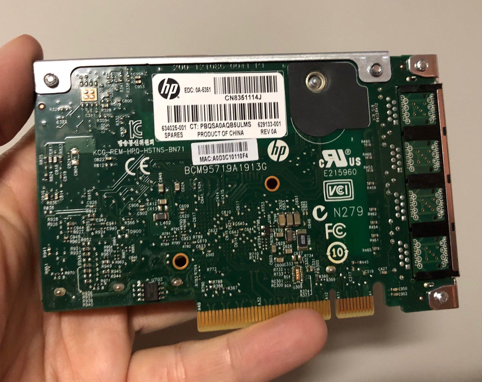 Spine: HP Ethernet 1 GB 4-Port 331 FLR Adapter – Usato da Buchs SG venduto da Handyman77 3