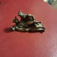 Figur Zweierfiguren, antik, gebraucht, 7cm