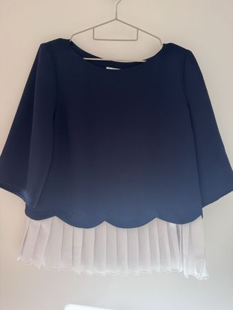 Claudie Pierlot Bluse blau weiss