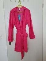 Bademantel mit Kapuze Gr. 38 / mattes Pink
