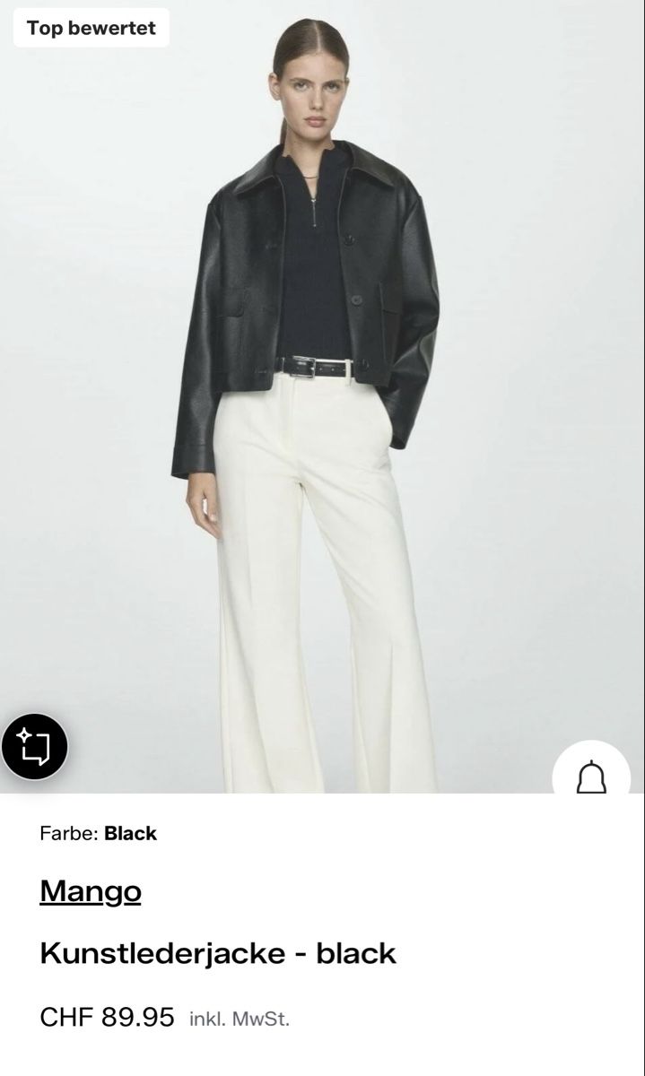 Mango Giacche: Kunstlederjacke Mango schwarz, Gr. S – Usato da Zürich venduto da nika_neko 4