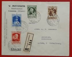 Liechtenstein 1929 - R-Brief - Serie Huldigungsausgabe