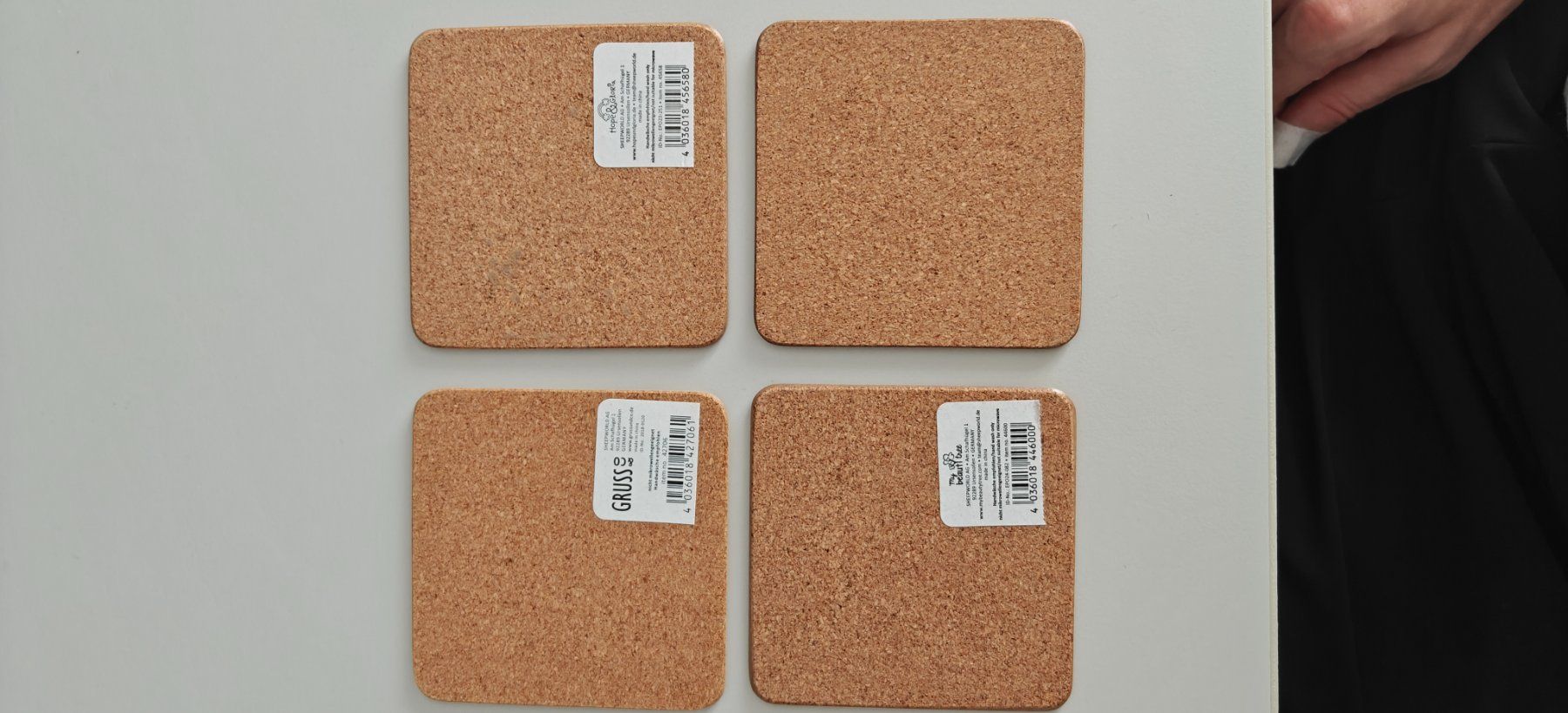 Sottobicchieri: 4 Untersetzer quadratisch mit Sprüchen neu – Nuovo (secondo la descrizione) da Kleinandelfingen venduto da RetroDomi 1