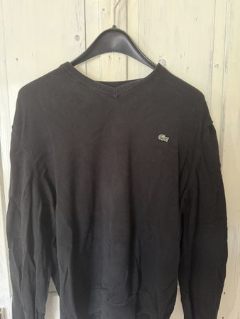 Lacoste Pullover schwarz Grösse XL FR 6 Baumwolle