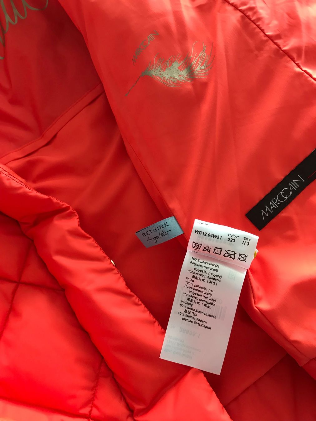Marc Cain Giacche: Marc Cain Daunenjacke, orange, Gr. 3 – Usato da Niederteufen venduto da mix18 5