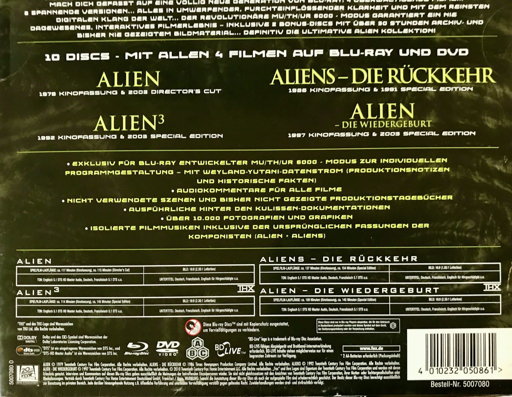 Alle DVDs: Alien Anthology – Gebraucht aus Zürich von  9
