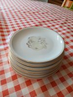 Vintage Teller, 6-teilig, Goldrand