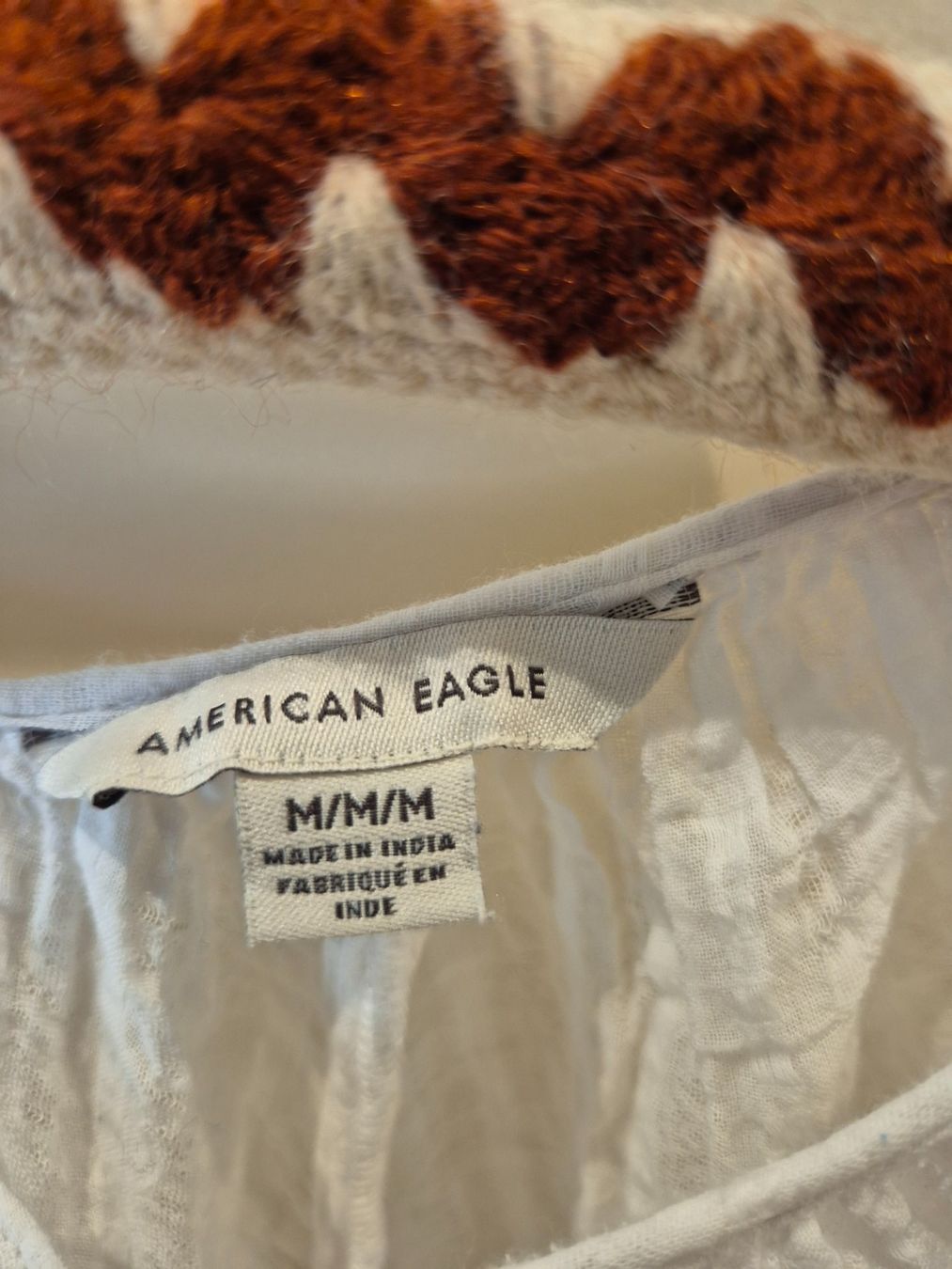 Chemisiers: American Eagle Tunika Bluse Weiss, Grösse M, – D'occasion à Dietikon par grafad 2