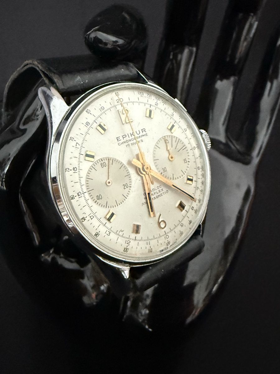 Orologi: EPIKUR Chronograph Vintage 50er – Usato da Matzendorf venduto da Brocante70 5