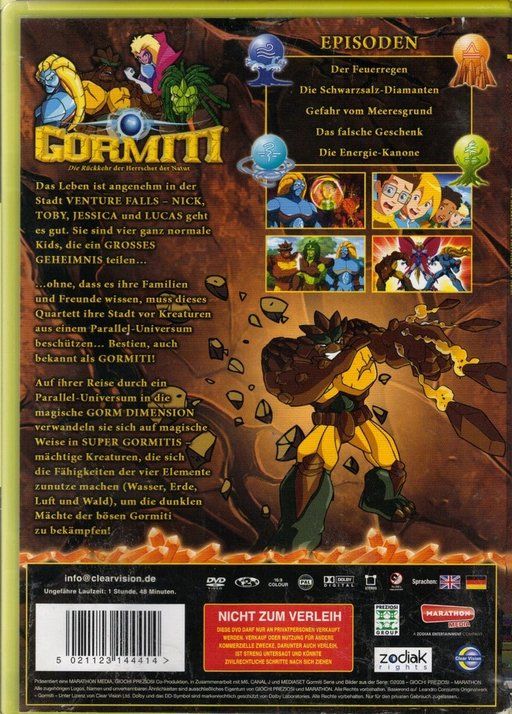 Tutti i DVDs: Gormiti  (1.Staffel) -  Volume  2 – Usato da St.Galllen venduto da elkaphone 1