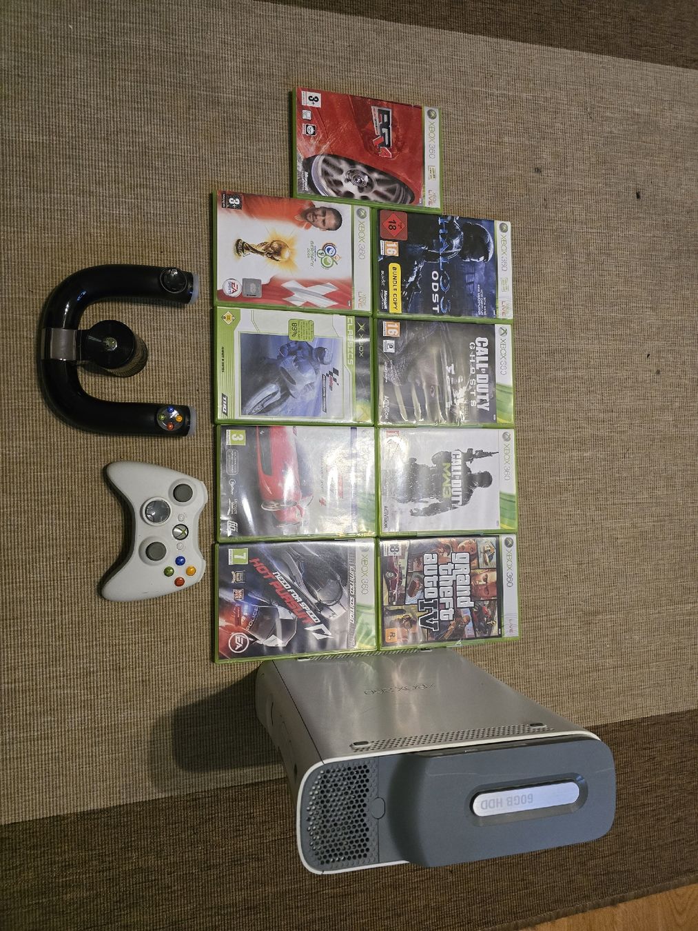 Microsoft Console: XBOX 360 inkl. 9 Games – Usato da Dietlikon venduto da Audipower1981