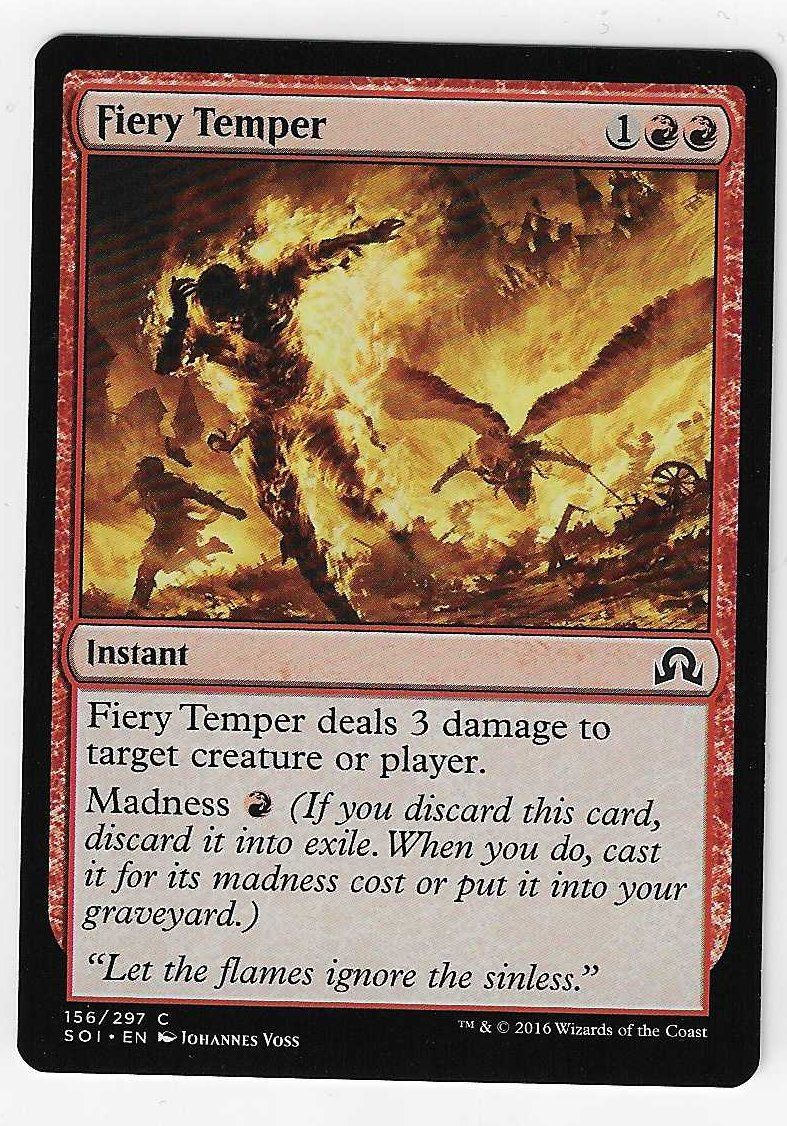 Magic The Gathering Sammelbilder & Trading cards: [MTG] Fiery Temper [en] – Gebraucht aus Nyon von LucidumMTG