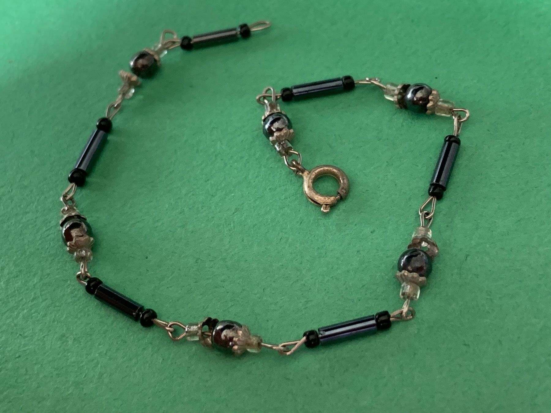 Bracciali & Braccialetti: armband schwarz/antrazith (19 cm) – Usato da Dittingen venduto da Bijoubelle