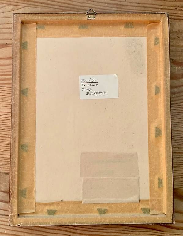 Foto & Immagini: Bild Junge Strickerin von Albert Anker – Usato da Chur venduto da Tenorio 1