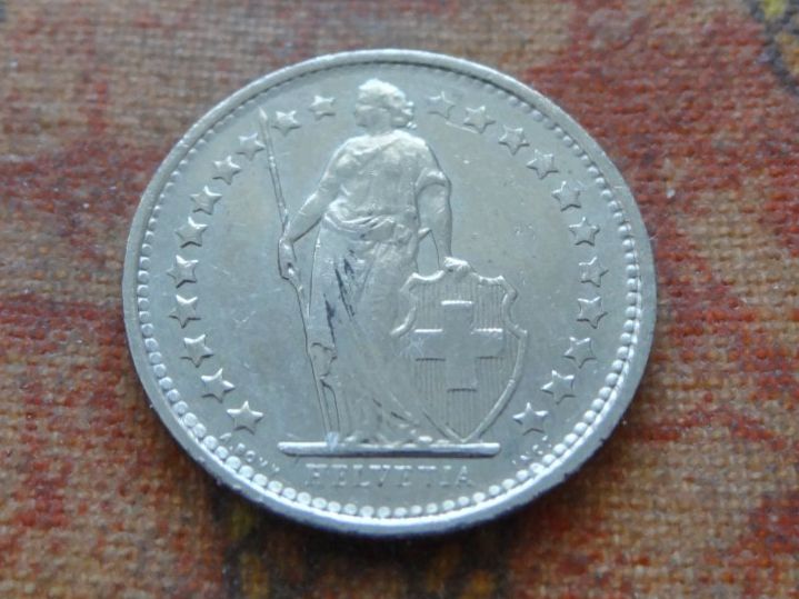Alle Münzen: 1/2 Fr. 1975 – Gebraucht aus Romanel-sur-Lausanne von Swift13 1