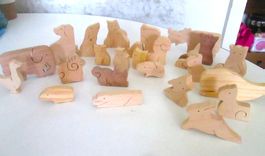 25 Holztiere