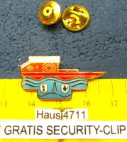 BASEL RHEINFÄHRE " WILDER-MANN" PIN ENAMEL GOLDIG