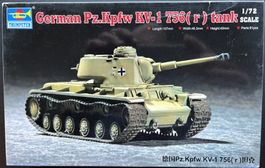 Pz.Kpfw KV-1 756 (r) Beute-Panzer  WW II