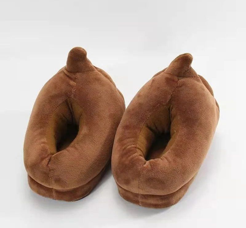 Scarpe da donna: Warme Hausschuhe Kacke - Pantoufles chaudes caca – Nuovo e nell'imballaggio originale da Bremblens venduto da animalopolis 2