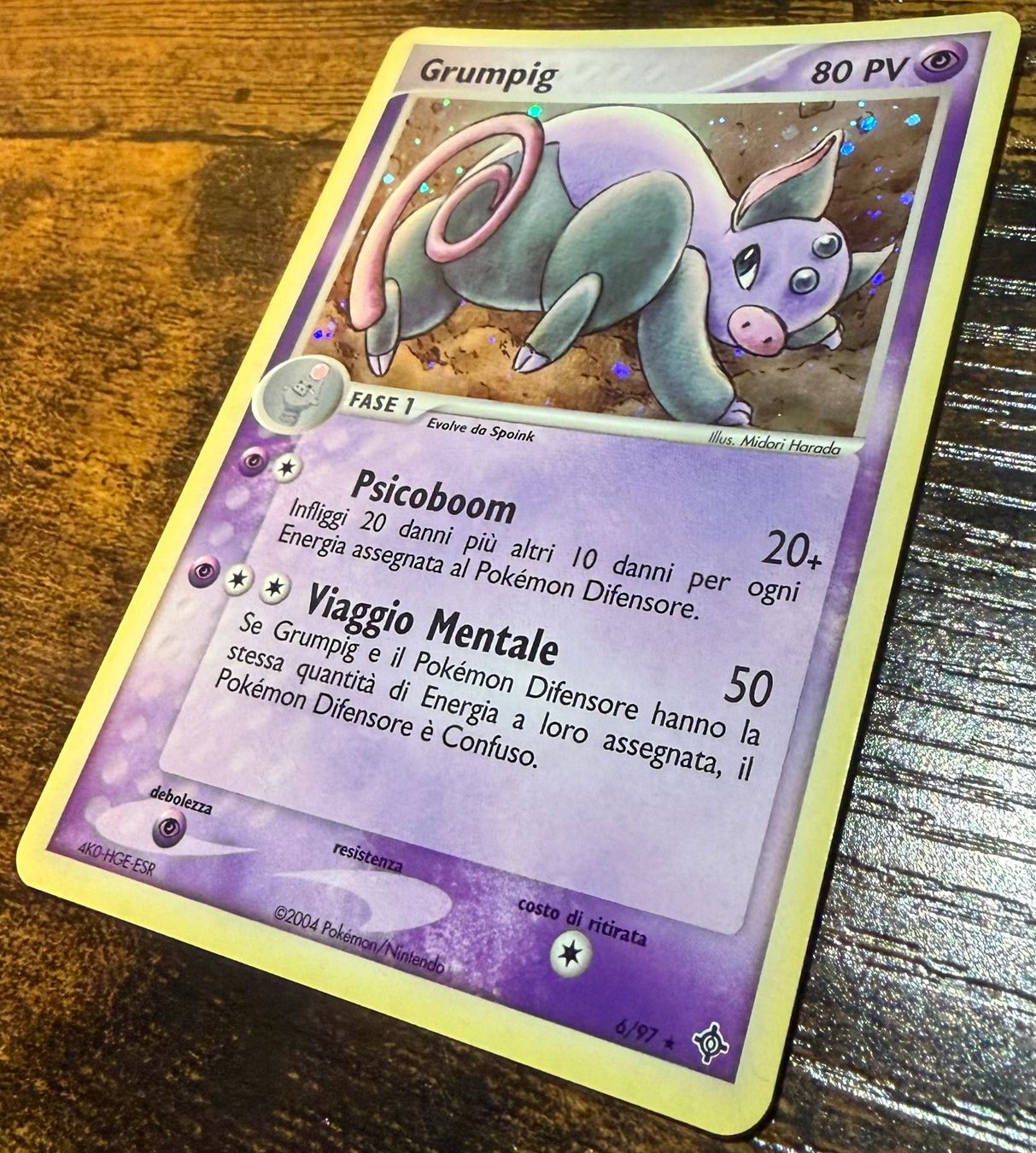 Pokémon Carte collezionabili: Grumpig Holo 6 – Usato da Zürich venduto da PEACECOCOON 1