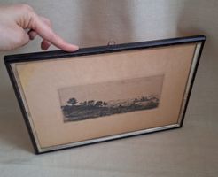 Bild Original Radierung, R. Wettstein, Illnau