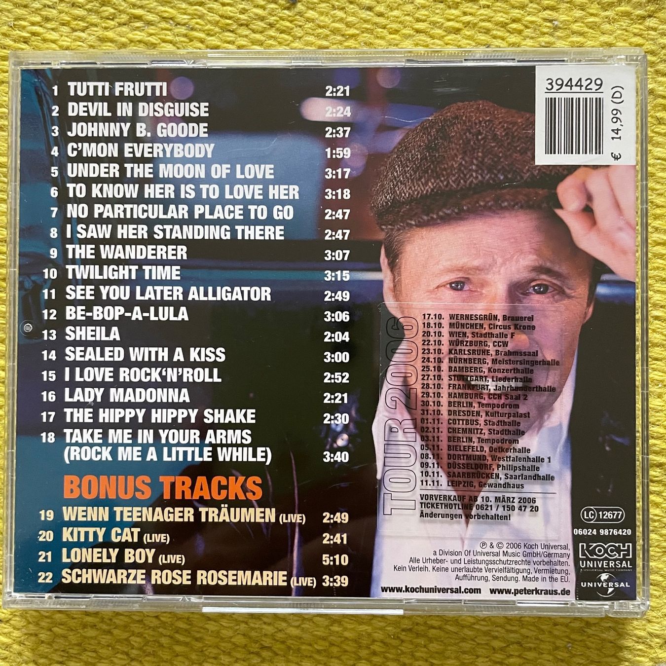 CDs: PETER KRAUS-I LOVE ROCK‘N‘ROLL – Gebraucht aus Rorschacherberg von CD-Roli 1