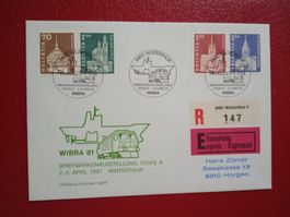 Sonderbrief Sonderstempel WIBRA 1981 Express Einschreiben