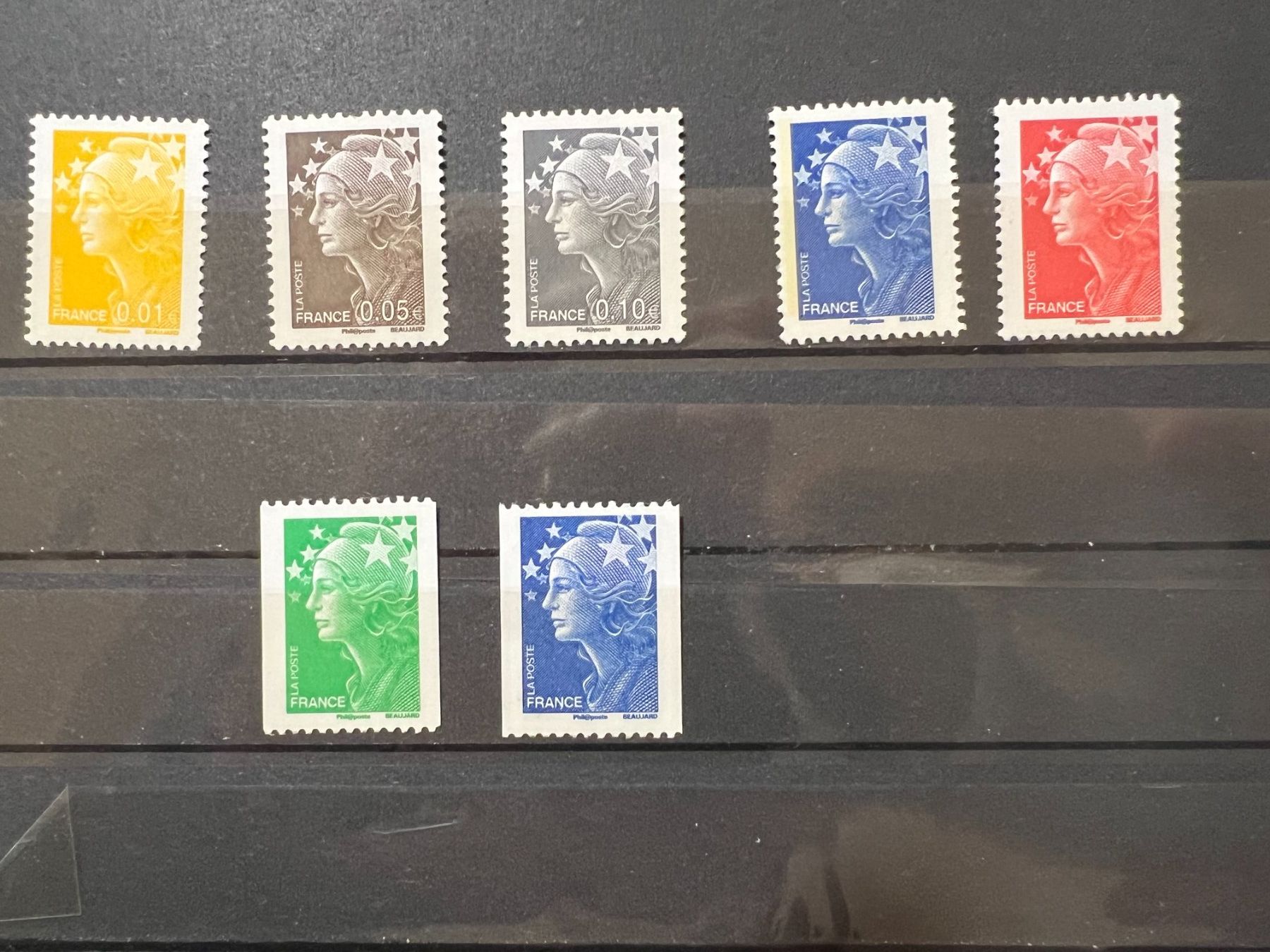 Alle Briefmarken: 7 Mariannes de Beaujard 2008 Neuves** – Neu und originalverpackt aus Lausanne von ffhoud