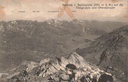 Ausblick badusgipfel todigruppe oberalproute ( Tujetsch )