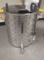 Edelstahlgärtank mit Thermometer 75 Liter