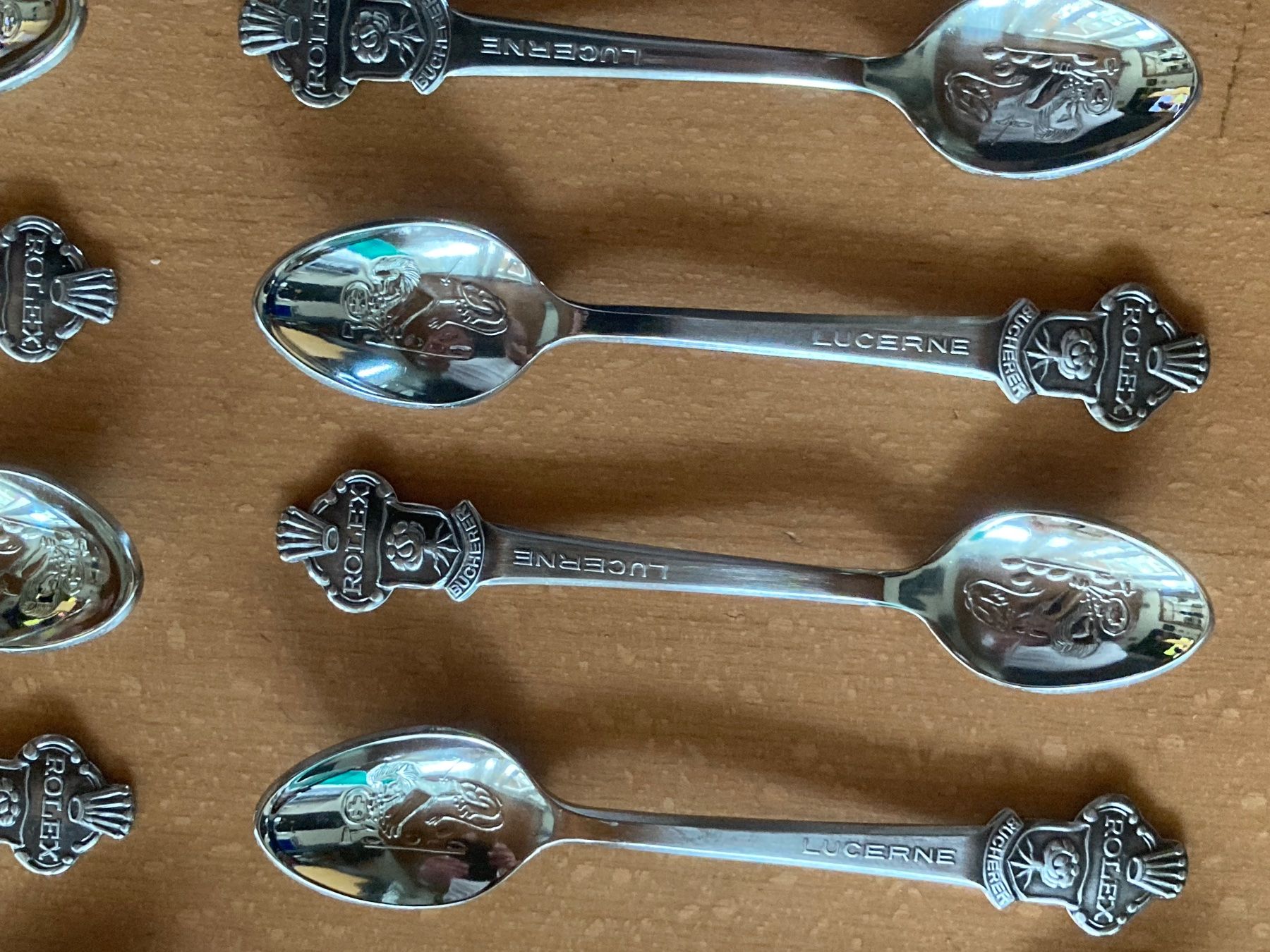 Cuillères: 10 Sammlerlöffel Rolex Bucherer mit Löwenfigur – D'occasion à Kriens par mei_j828 1