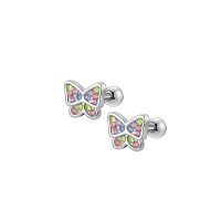 Ohrringe Schmetterling Mädchen Frauen Geschenk Zirkonia