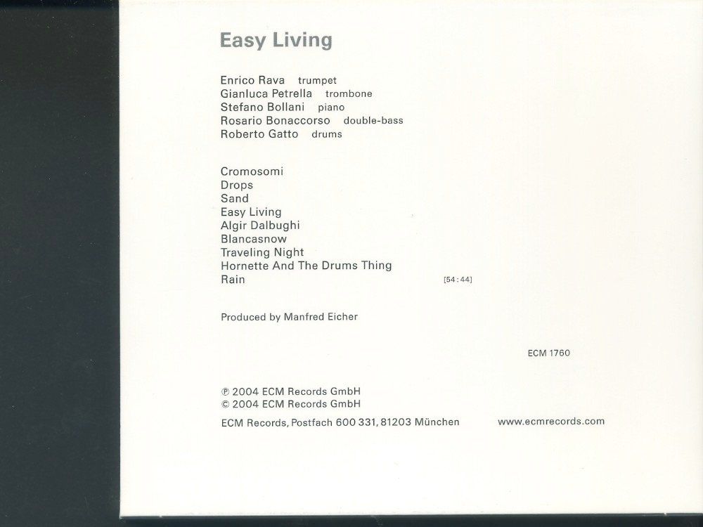 CDs: Easy Living - Enrico Rava – D'occasion à Delémont par MaxPlan 1