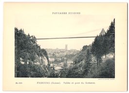 Fotografie Fribourg, Vallée et pont du 