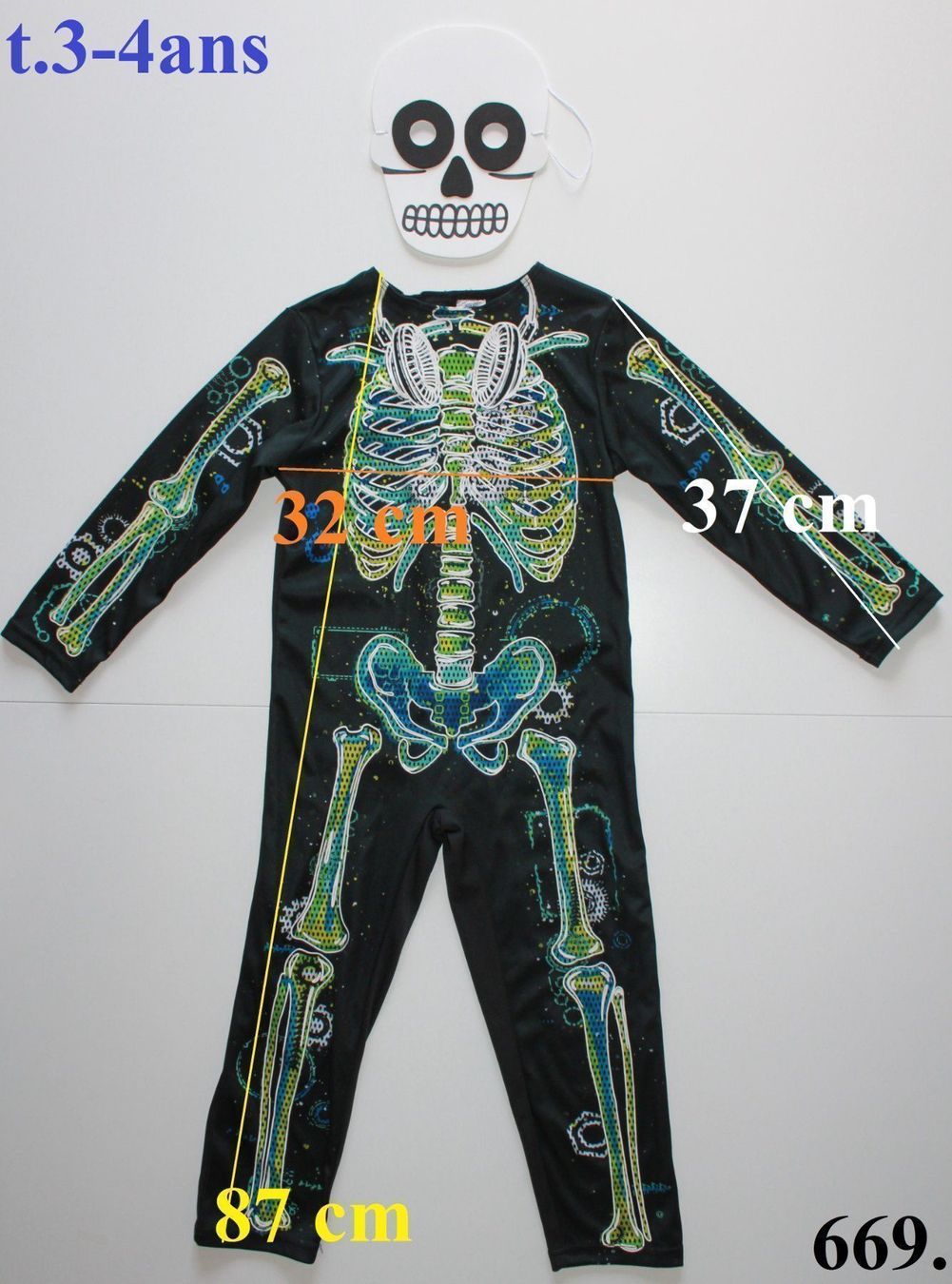 Kostüme: Costume squelette / Skelett t. 3 - 4 ans – Gebraucht aus Peseux von CoolShoping 1
