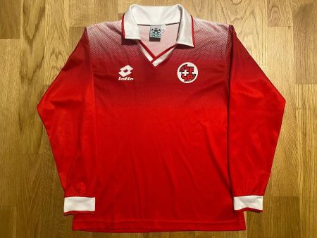 ORIGINAL SCHWEIZ NATI SAISON EM 1996 MAILLOT SUISSE LOTTO XS