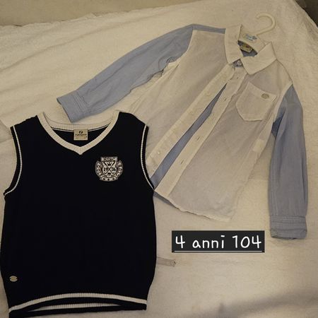 Camicia e gilet bambino/a, taglia 104, 4 anni, ottimo stato