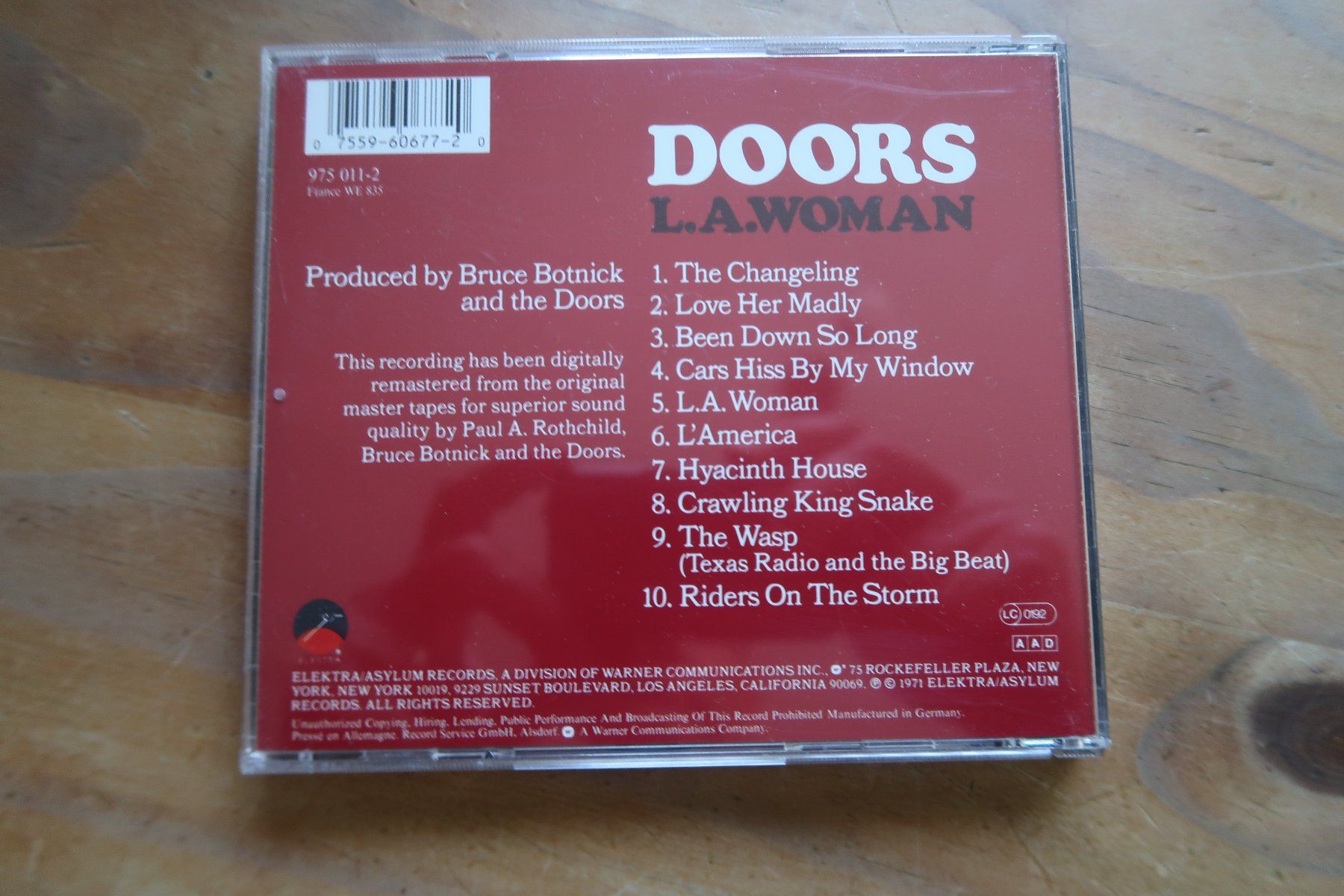 CD: THE DOORS - L.A. WOMAN - CD – Usato da Basel venduto da Patiscat 1