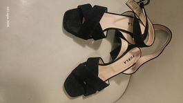 Sandali FURLA neri con cinturino caviglia Tg 37