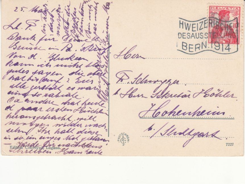 Cartoline postali: San Salvatore Kulm 1914 – Usato da Bürglen TG venduto da StampGraf 1