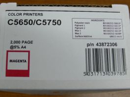 OKI C5650/C5750 MAGENTA Toner NEU OVP 43872306 Original