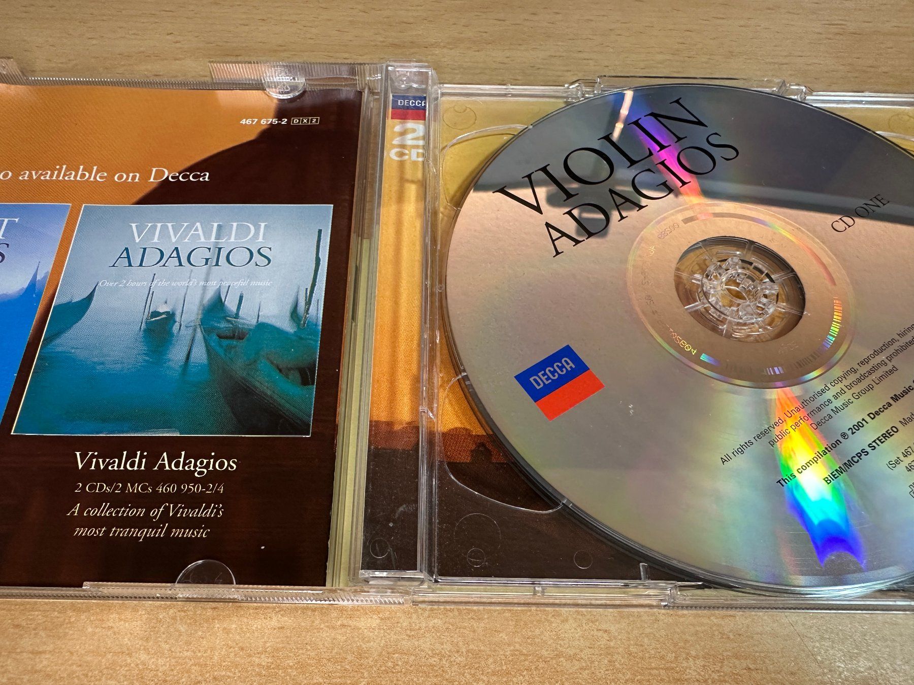 CD: Z4 Various – Violin Adagios - 2 CD – Usato da Rikon im Tösstal venduto da Alpenmutz 2