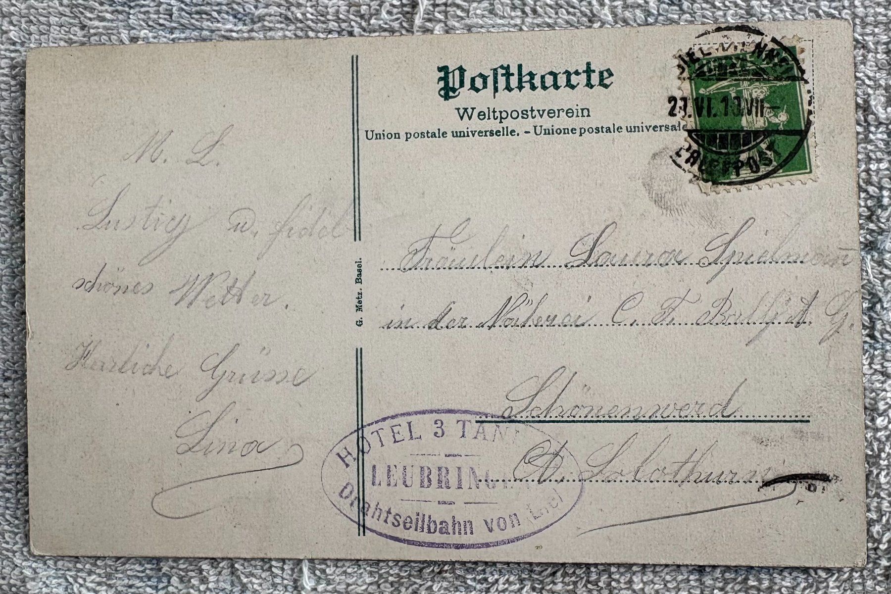 Cartoline postali: TAUBENLOCH MIT DAMPFLOKOMOTIVE – Usato da Ostermundigen venduto da Wyatt-Earp 2