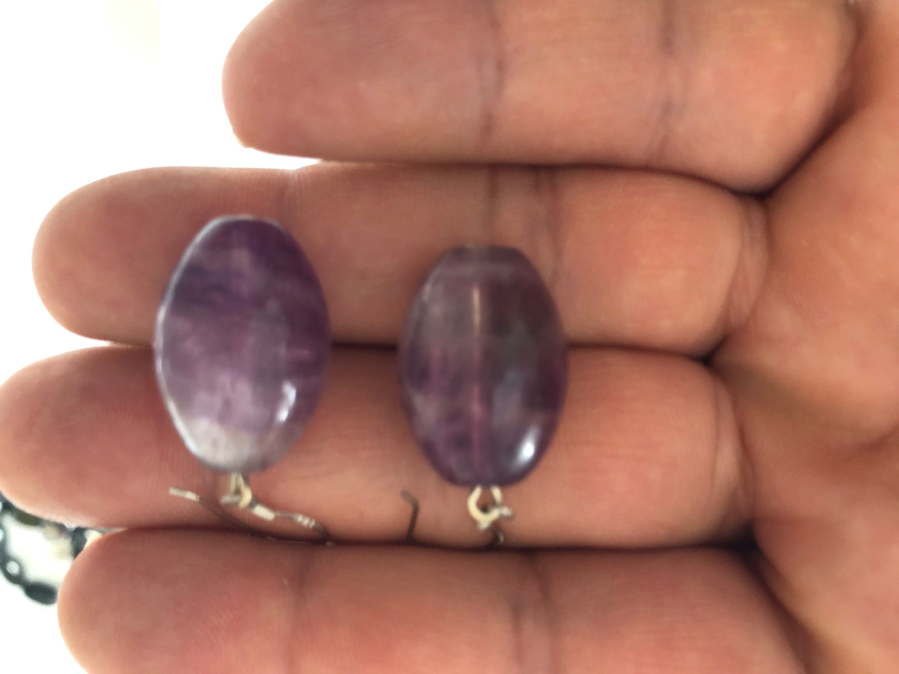 Orecchini pendenti & Orecchini a lobo: Amethyst Ohrringe Sterling Silber mit echte Steine – Usato da Läufelfingen venduto da Original100 4